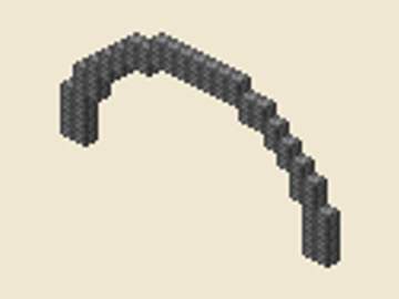 Bridge (21 × 11), 21 × 11 × 1, 56 blocks, 56 blocks