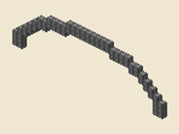 Wide oval arch (31 × 10), 31 × 10 × 1, 68 blocks, 1 stack + 4