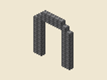 Gate (9 × 11), 9 × 11 × 1, 48 blocks, 48 blocks