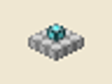 Level 1 beacon, 3 × 3 × 2, 10 blocks, 10 blocks