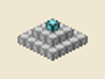Level 2 beacon, 5 × 5 × 3, 35 blocks, 35 blocks