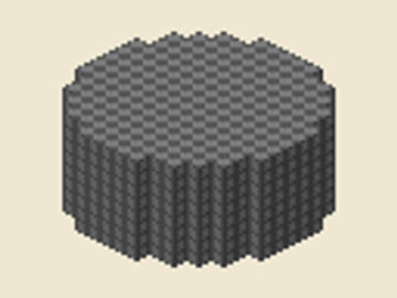 Solid drum (15 × 8), 15 × 15 × 8, 1,416 blocks, 22 stacks + 8