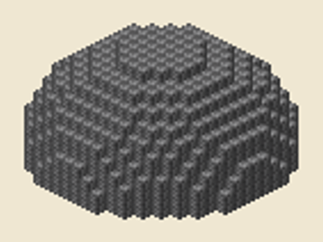 Dome 21, 21 × 21 × 11, 569 blocks, 8 stacks + 57