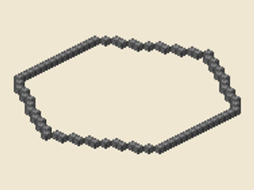 Hexagon, point up (6), 27 × 31 × 1, 80 blocks, 1 stack + 16