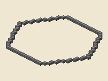 Hexagon (6), 31 × 27 × 1, 80 blocks, 1 stack + 16